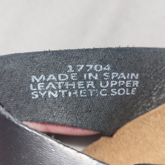 Biostep Women's Sandals Size 6.5 Black Leather Uppers Made In Spain - Picture 7 of 9